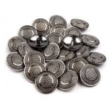 Metallknöpfe Größe 21,6 mm - nickel antik