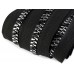 Kunststoff Reißverschluss mit schwarz-silbernen Zähnchen 8 mm endlos