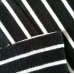Baumwolle Sweatshirt - schwarz gestreift