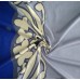 Elastischer bedruckter Viskose Jersey  - grau-blau (11,70 €/lfm)